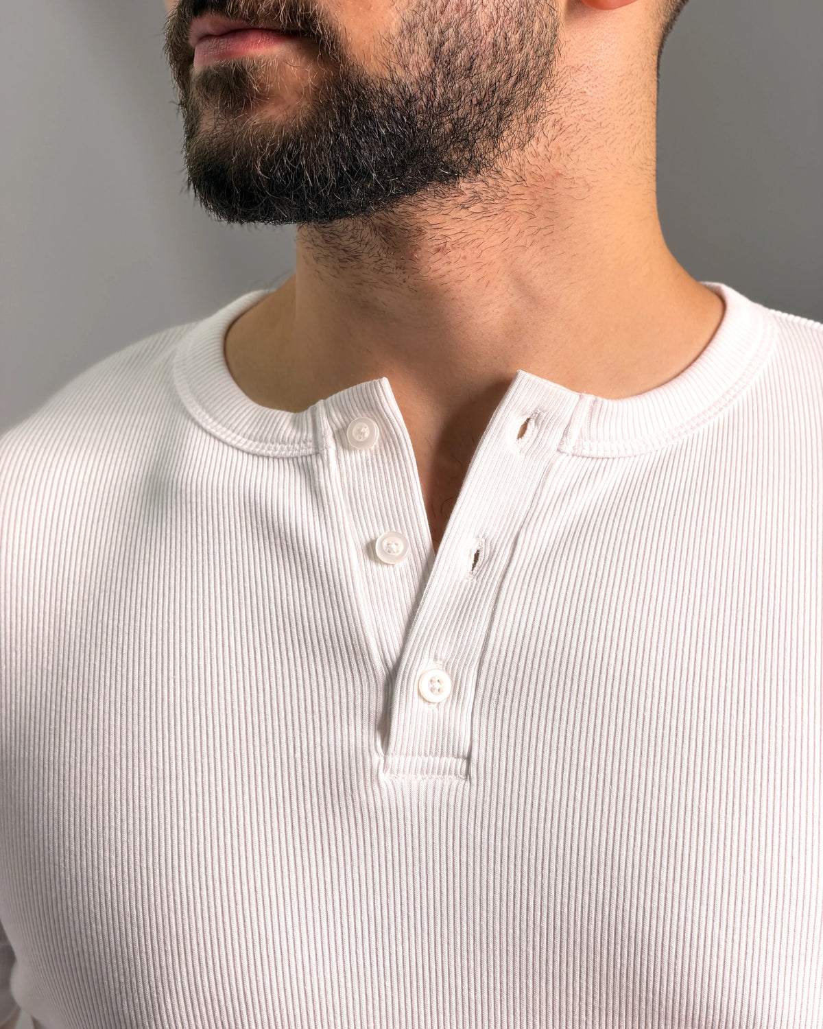 White Henley Shirt