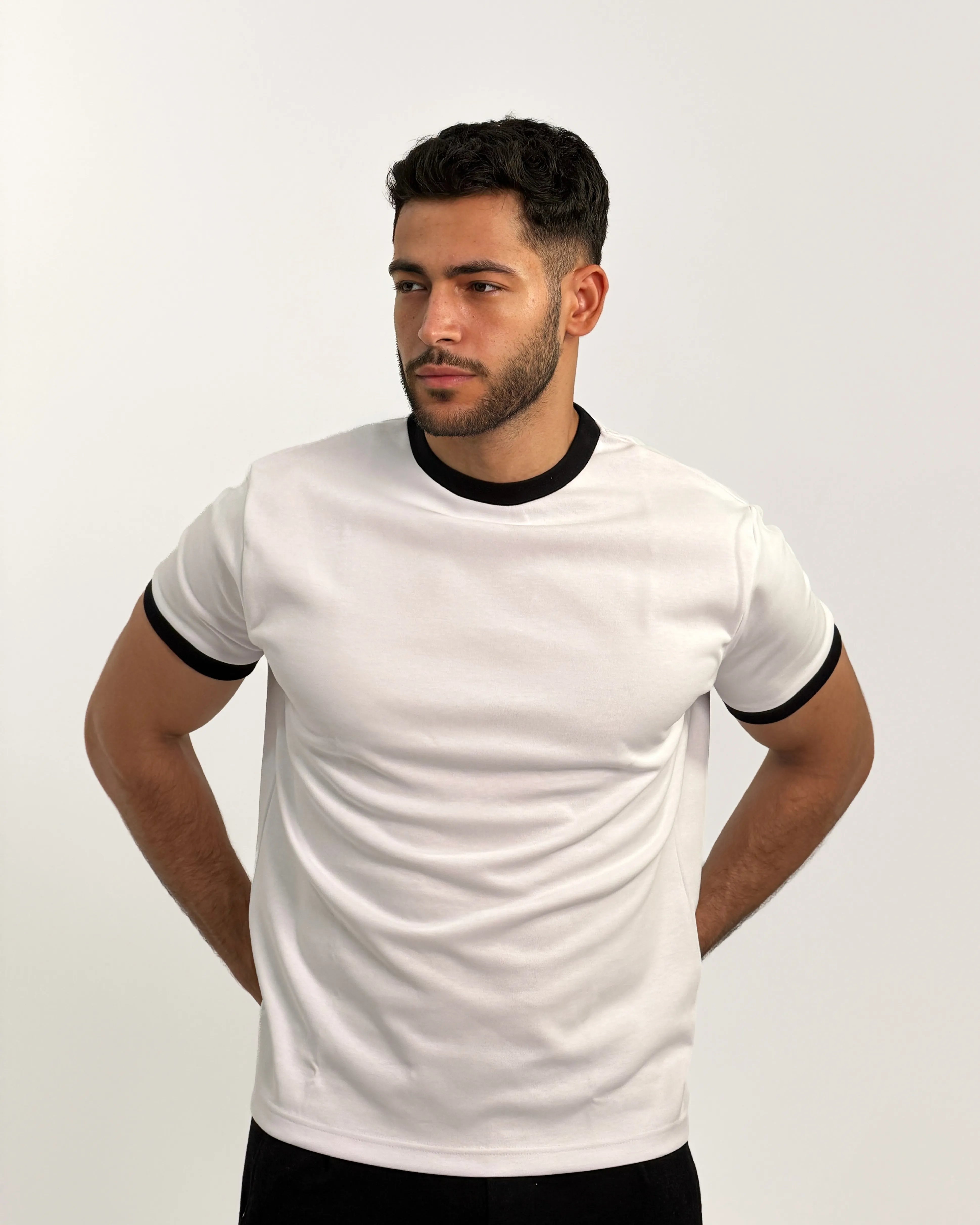 White Ringer T-Shirt