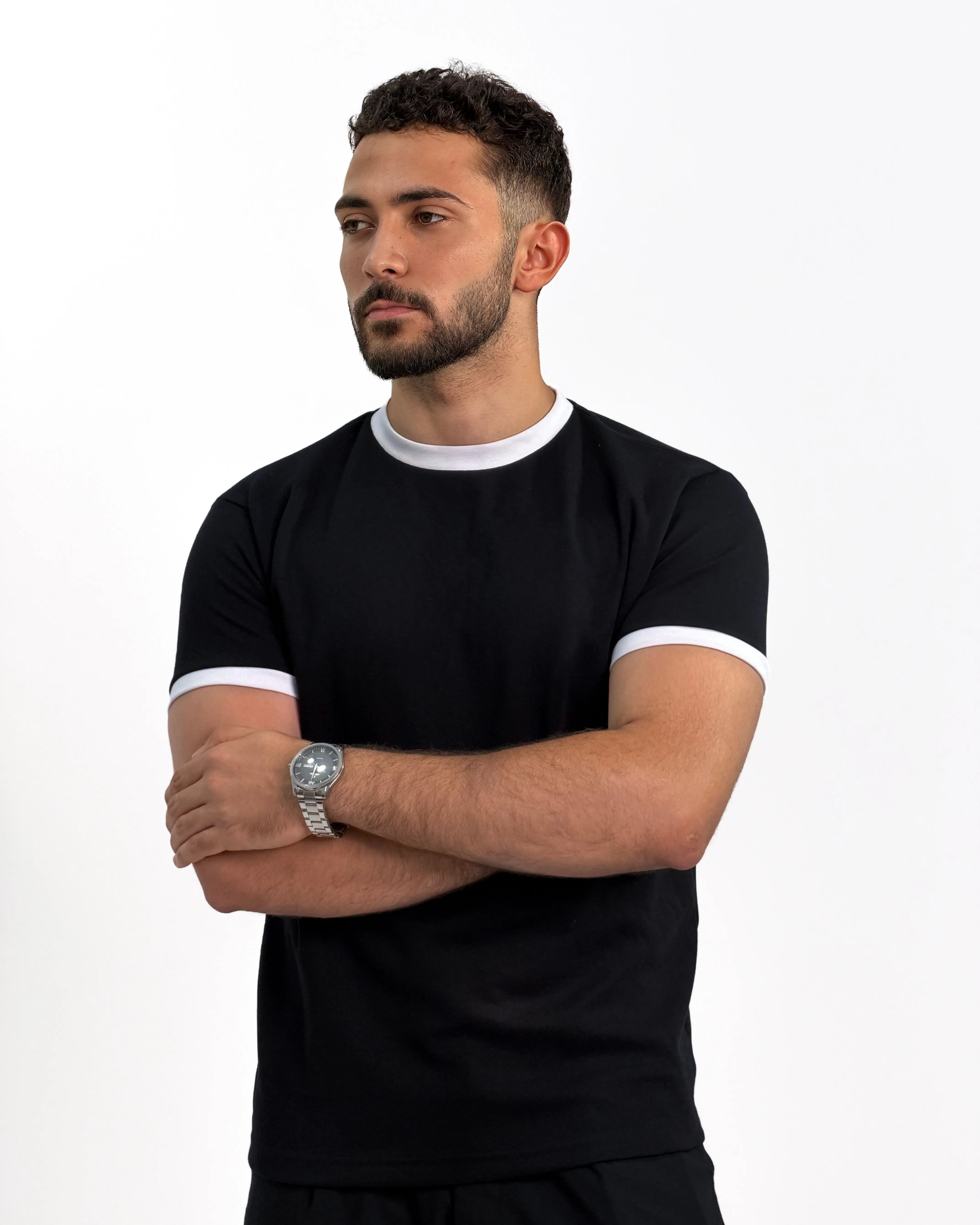 Black Ringer T-Shirt