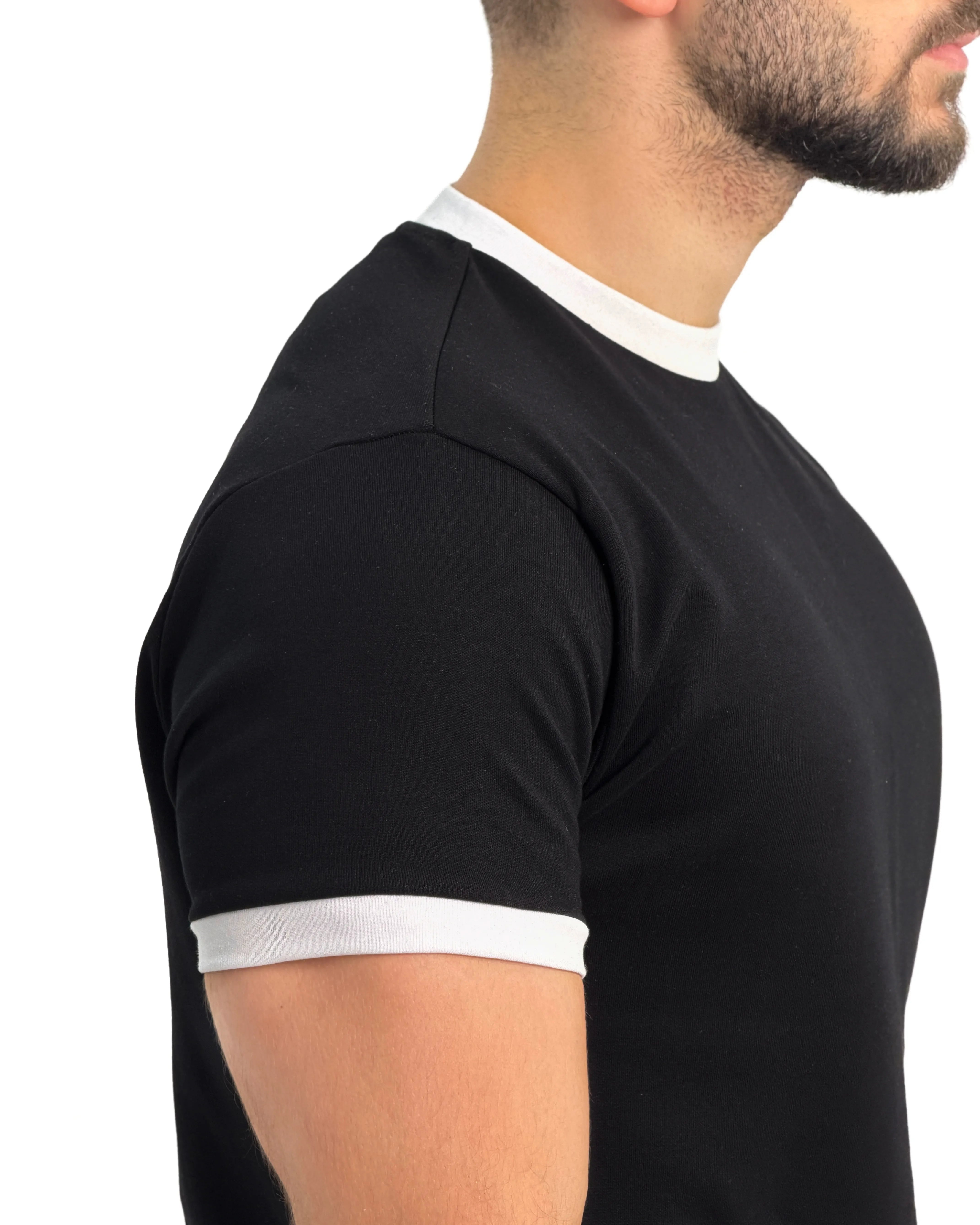 Black Ringer T-Shirt
