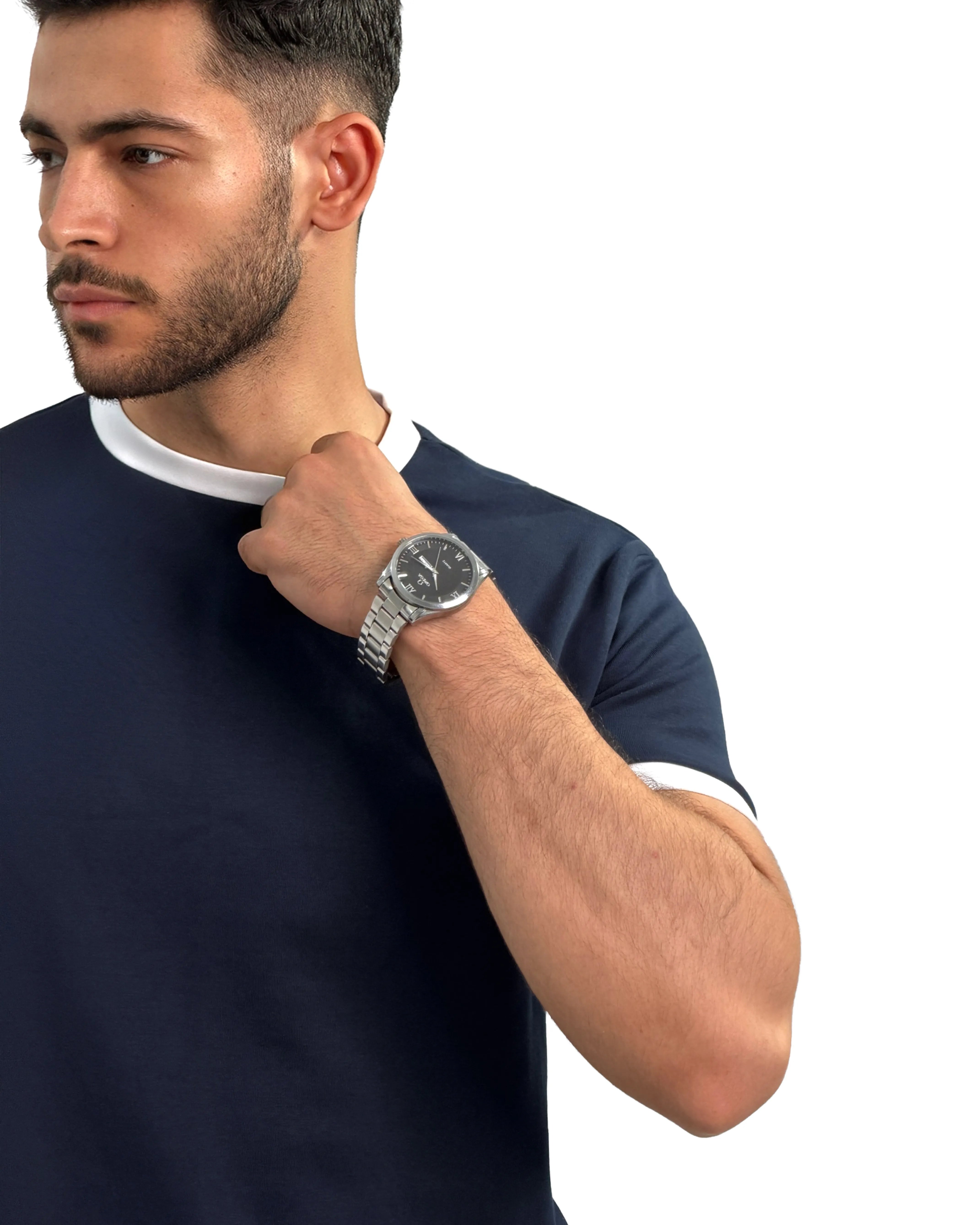 Navy Ringer T-Shirt